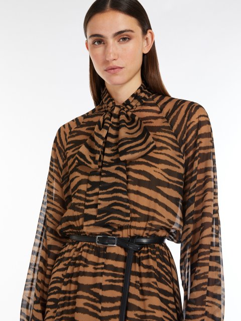 Тигрова сукня Max Mara сорочкова: фото 4 - Invogue