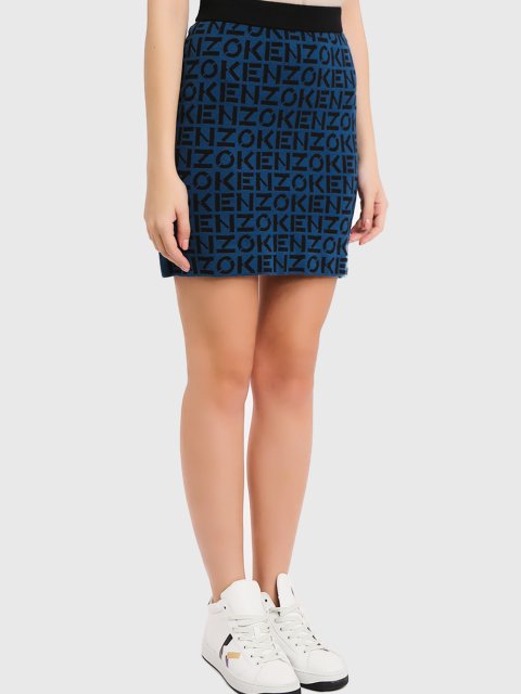 Чёрная юбка KENZO: фото 2 - Invogue