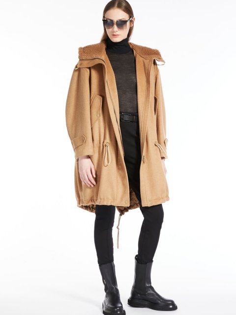 Темно-бежеве пальто MAX MARA з верблюжої вовни: фото 5 - Invogue