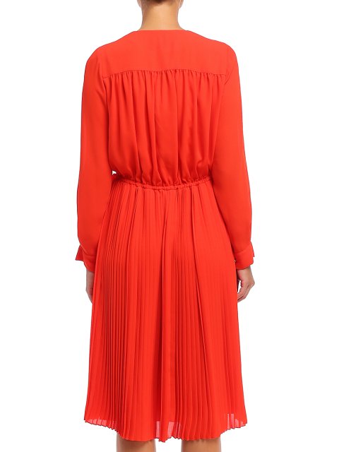 Коралловое платье KENZO: фото 6 - Invogue