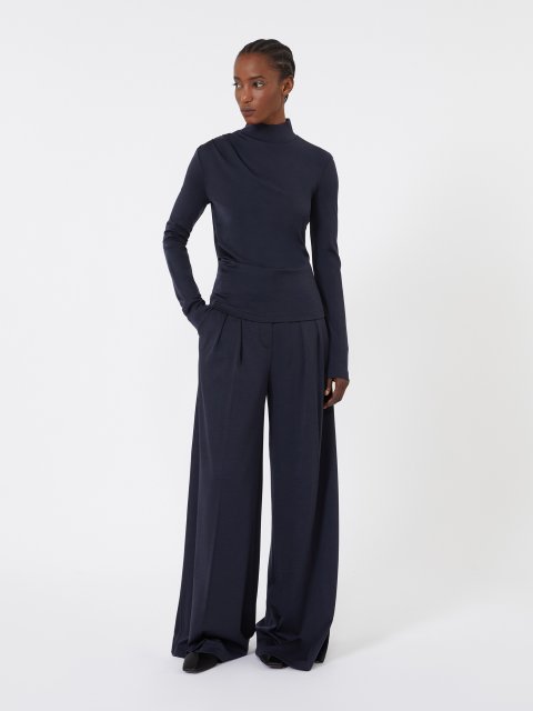 Тёмно-синий гольф MAX MARA из шерсти: фото 1 - Invogue