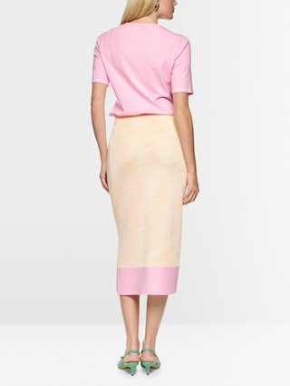 Розовая юбка Marc Cain из вискозы и хлопка: фото 2 - Invogue