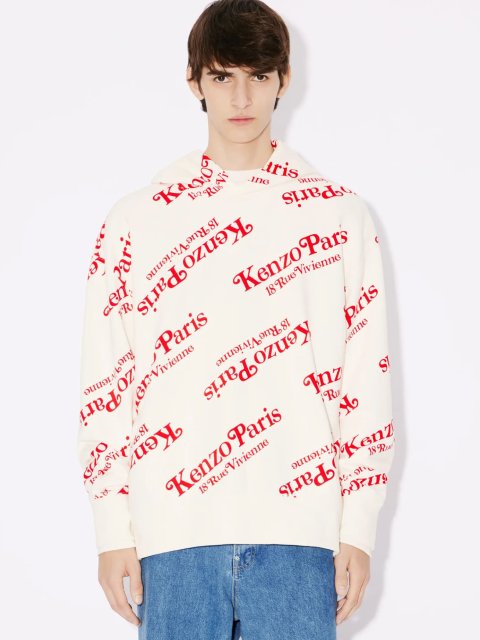 Белое худи KENZO с принтом: фото 1 - Invogue