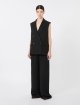 Чорний жилет Max Mara з льону: фото 1 - Invogue