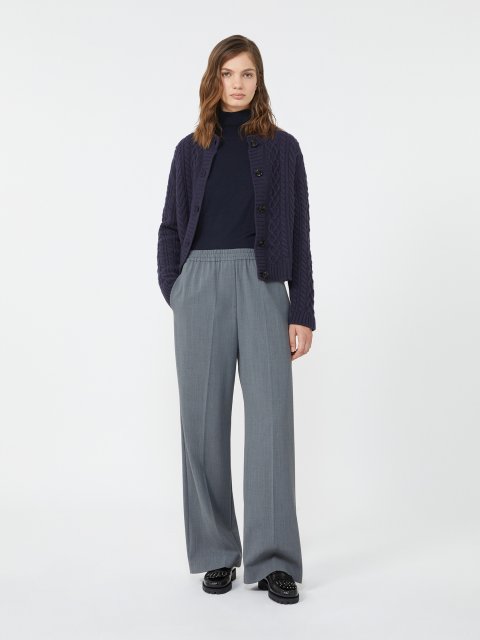 Cірі брюки WEEKEND MAX MARA з вовни: фото 1 - Invogue