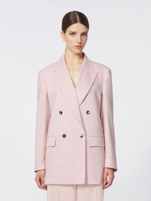 Рожевий жакет MAX MARA з вовни, мохеру та шовку: фото 2 - Invogue