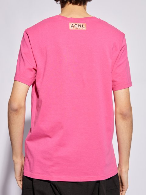 Розовая футболка ACNE STUDIOS: фото 1 - Invogue