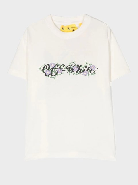 Різнокольорова футболка OFF-WHITE KIDS: фото - Invogue