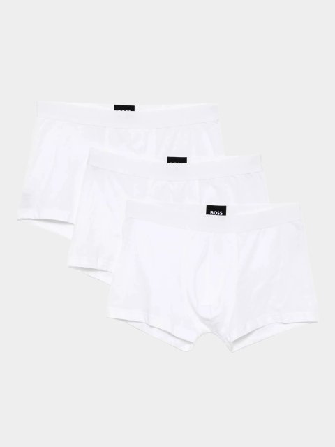 Білі труси 3 пари BOSS бавовни: фото - Invogue