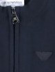 Темно-синя кофта EMPORIO ARMANI KIDS з бавовни та вовни: фото 1 - Invogue