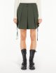Шорти-бермуди Weekend із суміші вовни кольору хакі: фото 1 - Invogue