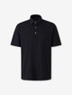 Темно-синее поло ZEGNA из хлопка: фото - Invogue