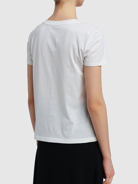 Молочная футболка MARC CAIN: фото 4 - Invogue