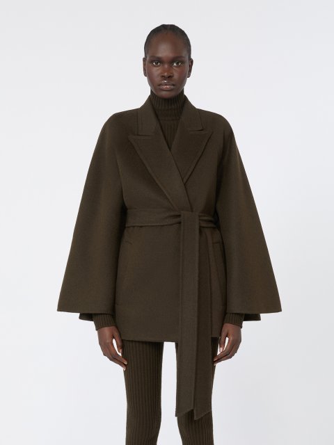 Темно-коричневе пальто MAX MARA з вовни: фото 2 - Invogue