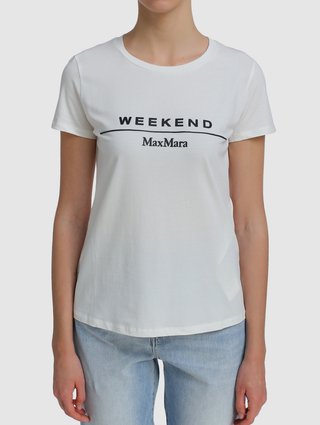Белая футболка WEEKEND MAX MARA: фото 2 - Invogue