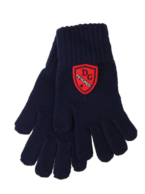 Сині рукавички DOLCE&GABBANA KIDS : фото 2 - Invogue