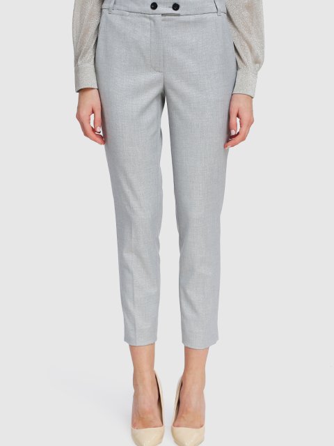 Серые брюки MARELLA: фото 3 - Invogue