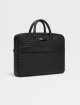 Чорна ділова сумка Zegna Edgy зі  шкіри наппа: фото 2 - Invogue