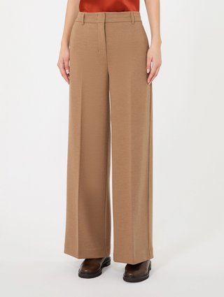 Темно-бежеві штани Max Mara з вовни та бавовни: фото 2 - Invogue