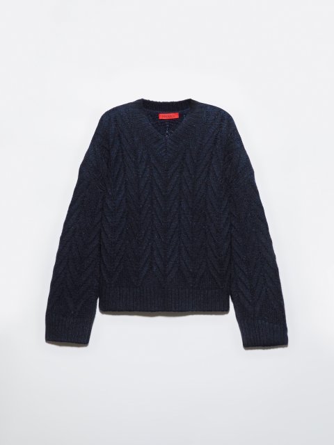 Темно-синій светр MAX&CO з вовни: фото - Invogue