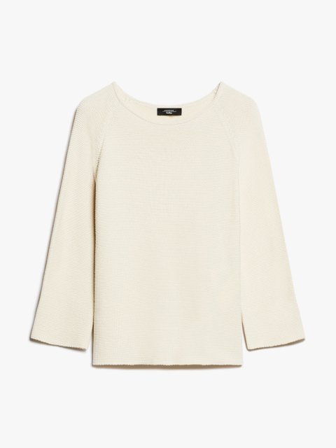 Ванільний светр WEEKEND MAX MARA вільного крою: фото - Invogue