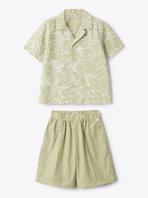Світло-зелений комплект IL GUFO з сорочки та шортів: фото 2 - Invogue