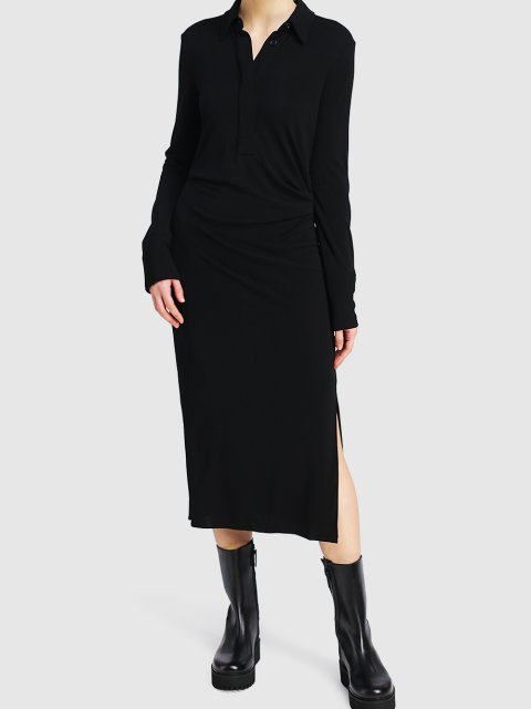 Чёрное платье HELMUT LANG: фото 1 - Invogue