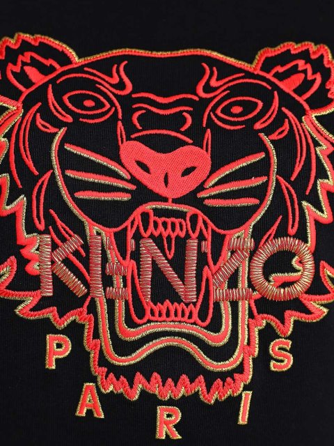 Чёрная футболка KENZO: фото 5 - Invogue