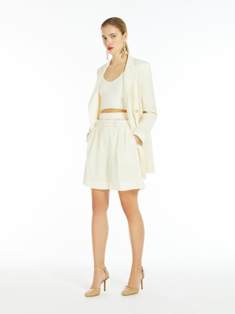 Ванильные шорты Max Mara из шерсти: фото 2 - Invogue