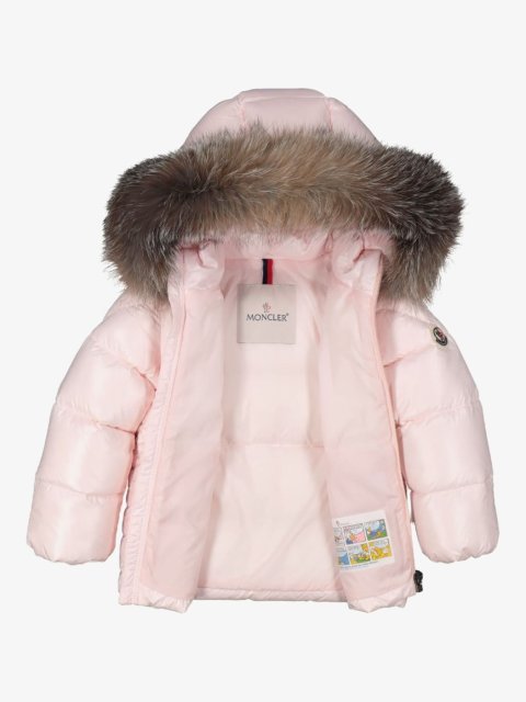 Розовая куртка MONCLER ENFANT: фото 2 - Invogue