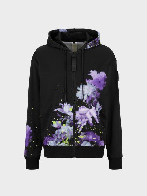 Чёрная кофта спорт BOSS: фото - Invogue