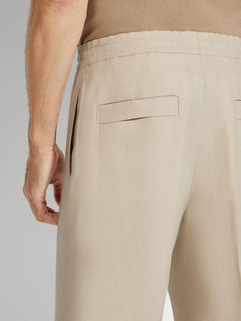 Бежеві шорти ZEGNA з льону: фото 5 - Invogue