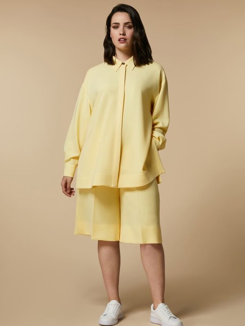 Жовті шорти-бермуди MARINA RINALDI: фото 4 - Invogue