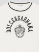 Біла футболка Dolce&Gabbana з бавовни з принтом: фото 2 - Invogue