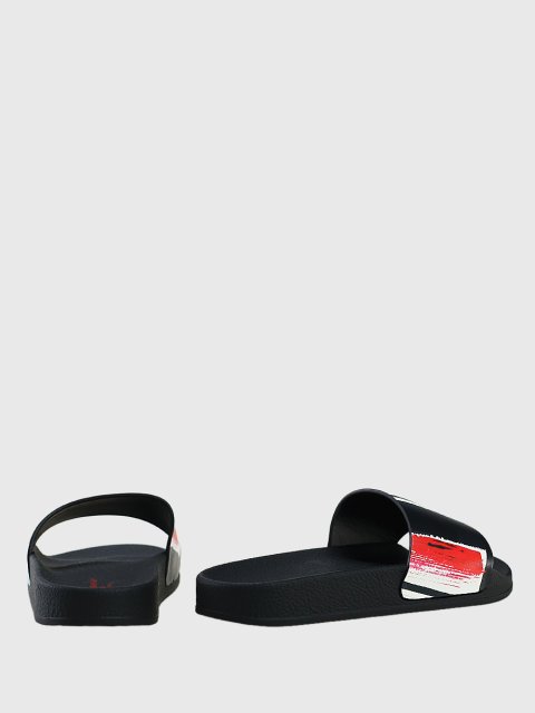 Синие шлепанцы DOLCE&GABBANA KIDS: фото 2 - Invogue