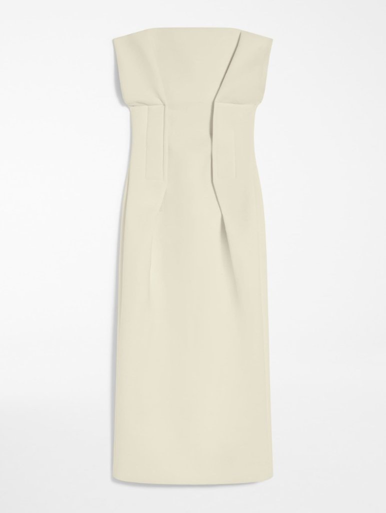 Молочна сукня міді SPORTMAX: фото - Invogue