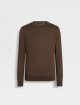 Коричневий светр ZEGNA з кашеміру та шовку: фото - Invogue