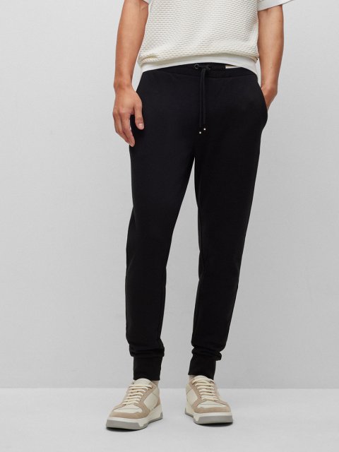 Чёрные брюки спорт BOSS: фото 1 - Invogue