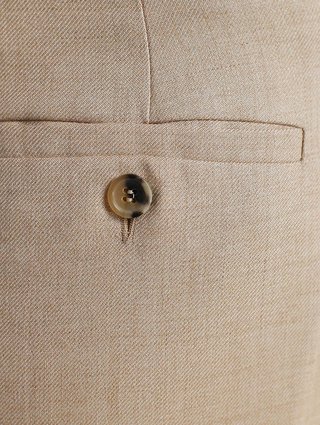Молочные брюки MAX MARA: фото 6 - Invogue