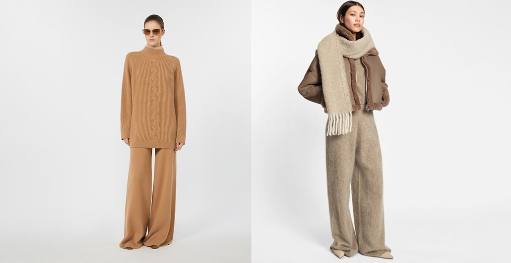 Как носить широкие брюки зимой: сочетания с верхней одеждой и обувью