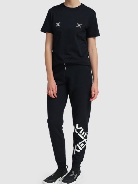 Чёрная футболка KENZO: фото 1 - Invogue