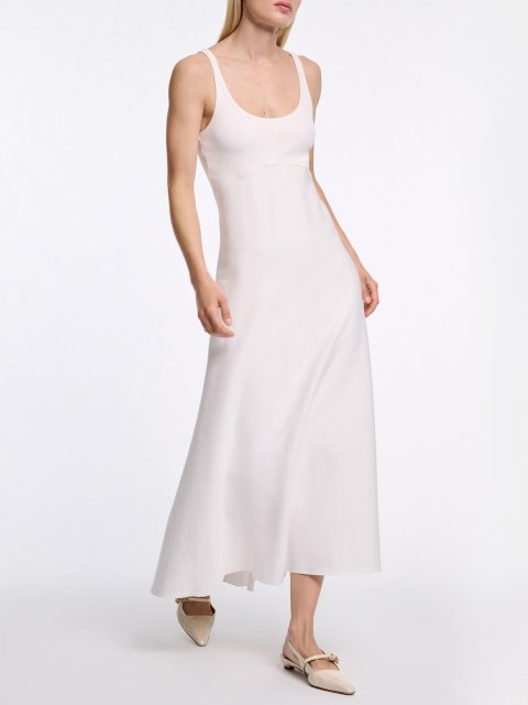 Белое платье DOROTHEE SCHUMACHER из эластичного хлопка: фото 2 - Invogue