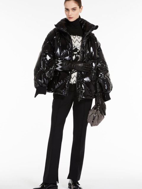 Черные брюки WEEKEND MAX MARA с карманами и застежкой-молнией: фото 4 - Invogue