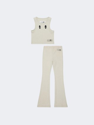 Золотой костюм MM6 Maison Margiela из полиэстера и вискозы: фото - Invogue