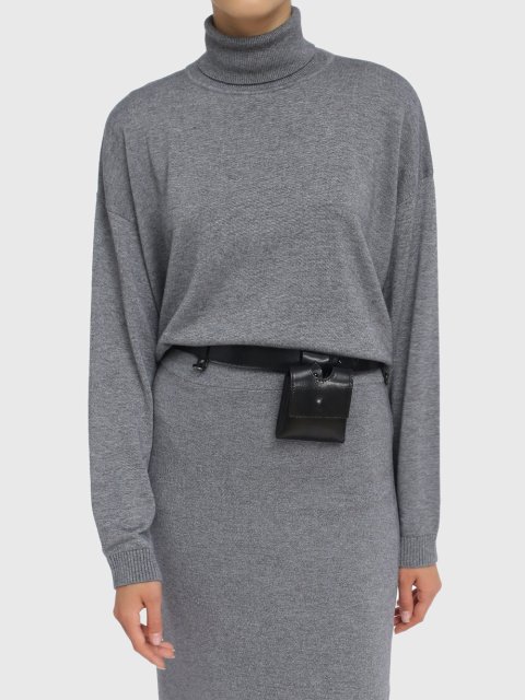 Чёрный ремень WEEKEND ACCESSORIES: фото 2 - Invogue