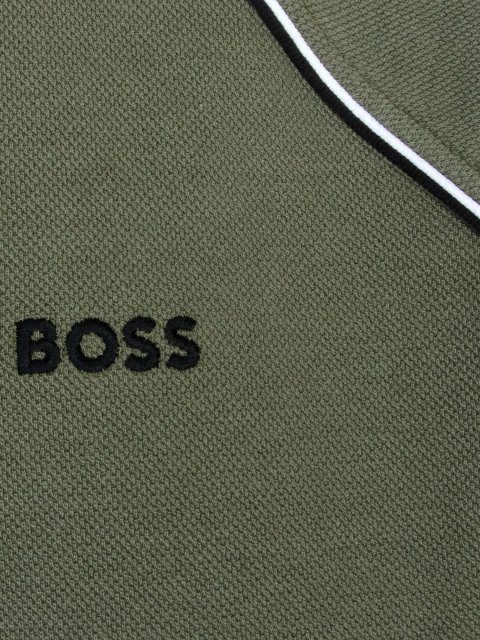 Бежева спортивна кофта BOSS з бавовни та поліестеру: фото 3 - Invogue
