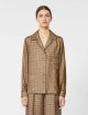 Коричнева сорочка MAX MARA з шовку: фото 2 - Invogue