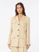 Бежевий жакет Max Mara з чистого льону: фото 2 - Invogue