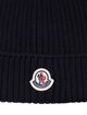 Темно-синя шапка Moncler з вовни: фото 2 - Invogue