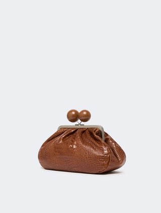 Коричнева сумка Pasticcino Weekend MaxMara шкіряна: фото 2 - Invogue